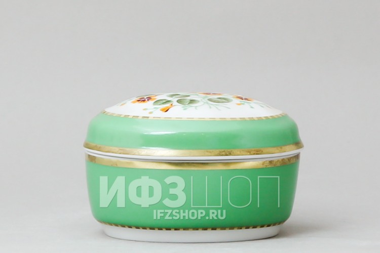 Туалетная коробочка ф. Овальная рис. Настурция в Москве