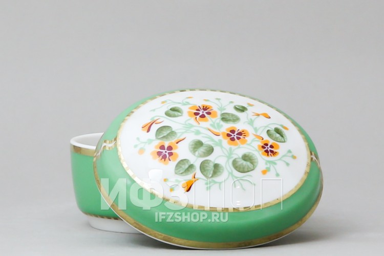 Туалетная коробочка ф. Овальная рис. Настурция в Москве