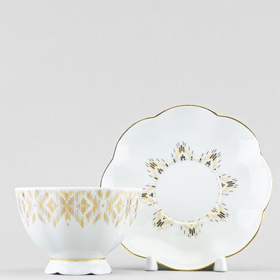 Чашка с блюдцем чайная ф. Елена рис. Сияние