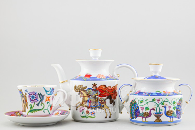 Сервиз чайный ф. Банкетная рис. Чудоград, 14 предметов 