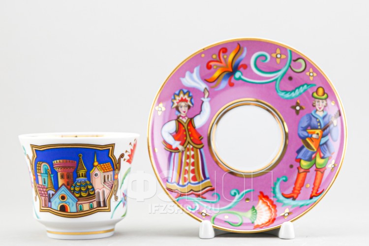 Сервиз чайный ф. Банкетная рис. Чудоград, 14 предметов 