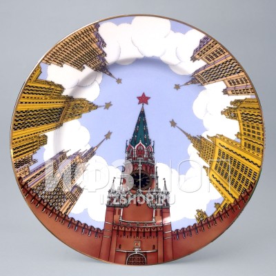 Декоративная тарелка 27 см рис. Звезды Москвы