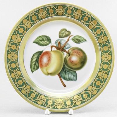 Декоративная тарелка 27 см рис. Два яблока